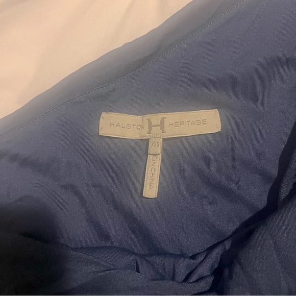 Halston Heritage Navy One-Shoulder Dress XXS - Picture 4 of 9